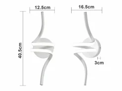 NETTLIFE Aplique Para Pared|- Aplique LED de pared para interiores, color moderno, 7 W, para escaleras, cálido, 3000 K