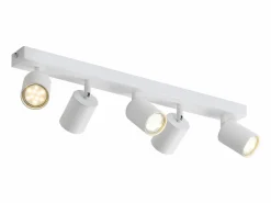 NETTLIFE 5 focos de techo LED s GU10 llama 330° giratorio lámpara de pared industrial moderna para sala de estar dormitorio sin bombilla Blanco New