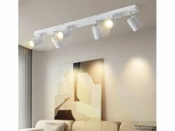 6 focos de techo LED GU10 s orientables 350° para salón dormitorio cocina sin bombilla^NETTLIFE Online