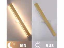 - Lámpara de pared LED de madera para interiores (100 cm, 36 W, luz indirecta, arriba y abajo, blanco cálido de 3000 K)^NETTLIFE Clearance