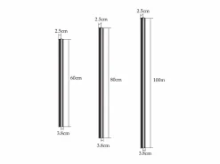 Aplique LED para Interiores - Lámpara de Pasillo Moderna de 80 CM y 27 W, Color Blanco cálido, para Pasillo Arriba y Abajo^NETTLIFE Online