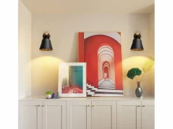 Aplique Retro Vintage E27 en Iluminación de Pared Interior Industrial en Madera Cuero Plástico (Sin Bombilla)^NETTLIFE Sale
