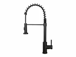 Grifo de cocina con ducha extraíble Mezclador de cocina Grifo giratorio Mezclador de fregadero de alta presión con 2 tipos de chorros,^NETTLIFE Outlet