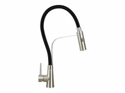 NETTLIFE Grifo De Cocina|Grifo de cocina con manguera flexible Grandes extensibles con ducha de mano, 46,5 cm, , mezclador de alta presión giratorio 360