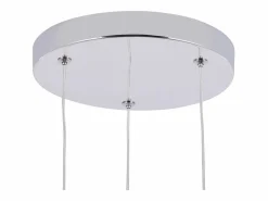 NETTLIFE Lámpara colgante moderna de cristal G9 para comedor, altura ajustable Plateado Best
