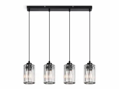 Lámpara colgante moderna de cristal para mesa de comedor, 4 llamas, E27^NETTLIFE New