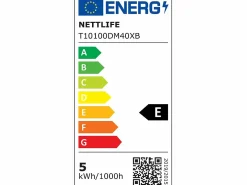 NETTLIFE Lámpara de escritorio con abrazadera LED blanca diurna, 3 temperaturas de color, 5 niveles de brillo, USB flexible, 5 W Blanco Sale