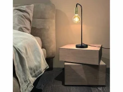 NETTLIFE Lámpara De Mesa|Lámpara de Mesa Vintage Lámpara de Noche para - Lámpara de Mesa Industrial E27 de Oro Luz Nocturna para niños en el Dormitorio