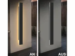 , lámpara de pared LED para exteriores, 100 cm, , 3000K, IP65, larga, 26W, de villa, en acrílico, para casa, pared, jardines.^NETTLIFE Best