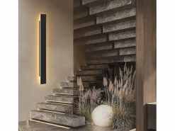 , lámpara de pared LED para exteriores, 100 cm, , 3000K, IP65, larga, 26W, de villa, en acrílico, para casa, pared, jardines.^NETTLIFE Best
