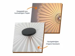 NETTLIFE Lámpara de pie vintage, lámpara de pie para salón, lámpara de pie, lámpara de pie con pantalla de papel , lámpara de pie para salón, lámpara G9 Blanco New