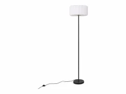NETTLIFE Lámpara de pie vintage, lámpara de pie para salón, lámpara de pie, lámpara de pie con pantalla de papel , lámpara de pie para salón, lámpara G9 Blanco New