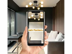 NETTLIFE Plafón|Lámpara de Techo Lámpara Vintage 6 Bombillas E27 Lámpara Industrial Dormitorio Lámpara Retro para Sala de Estar Hotel Cafetería