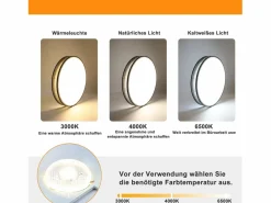 NETTLIFE Lámpara de Techo LED 38W Redonda Moderna Regulable con Control Remoto Lámpara de Dormitorio con Pantalla de Tela Lámpara de para Gris Clearance