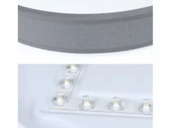 NETTLIFE Lámpara de Techo LED 38W Redonda Moderna Regulable con Control Remoto Lámpara de Dormitorio con Pantalla de Tela Lámpara de para Gris Clearance