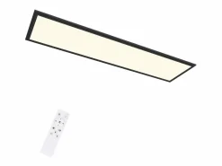 NETTLIFE Plafón|Lámpara de Techo LED 120x30CM 48W Panel Regulable con Control Remoto para Sala de Estar Moderna Oficina Cocina Pasillo