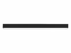 NETTLIFE Plafón|Lámpara de Techo LED - Lámpara de Negra de 25 W Panel de lámpara Regulable de 80 cm de Largo con Control Remoto Moderno para de Dormitorio