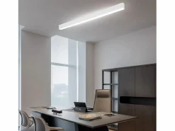 NETTLIFE Luz de Techo LED Negra Moderna 107 CM de Largo Regulable con Control Remoto Lámpara de Escritorio Panel de 32 W para Dormitorio Negro Clearance