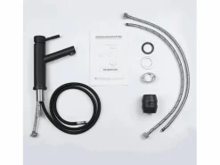 Mezclador de lavabo Mezclador de agua fría de alta presión Grifo de baño^NETTLIFE Sale