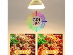 Pack 10 bombillas LED GU10 5W, cálido, sustituye 50W, ahorro energético, 3000K, ángulo 110°, reflector fijo.^NETTLIFE Hot