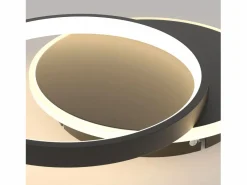 NETTLIFE Plafón|Plafón LED para salón, dimmable, moderno, con mando a distancia para el pasillo.