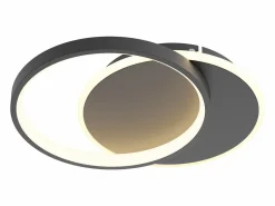 NETTLIFE Plafón|Plafón LED para salón, dimmable, moderno, con mando a distancia para el pasillo.