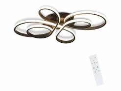 NETTLIFE Plafón|Plafonario LED Ajustable de Gran Tamaño, 100 cm, para Salón, 90 W, Moderno, con Control Remoto
