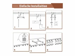 NETTLIFE Plafonero de 6 focos moderno: plafonero con foco GU10 giratorio hasta 355° de metal para interiores, para cocina, salón, dormitorio, sin bombilla. Blanco Sale