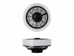 NETTLIFE Plafón|Ventilador de techo LED con iluminación - 39,5cm Moderno, grande y silencioso, mando a distancia, temporizador, 34W, regulable 3000K-6000K