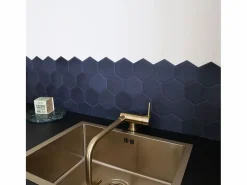 Essebagno Grifo De Cocina|New Oslo mezclador para fregadero abatible oro cepillado