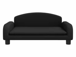 Garden Furniture Cama De Animales De Compañía|Nezihe Cama para perros de tela negra 70x45x30 cm