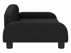 Garden Furniture Cama De Animales De Compañía|Nezihe Cama para perros de tela negra 70x45x30 cm