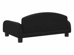 Garden Furniture Cama De Animales De Compañía|Nezihe Cama para perros de tela negra 70x45x30 cm