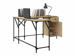 Nicklas Escritorio madera de ingeniería roble Sonoma 141x141x75 cm^Garden Furniture Online