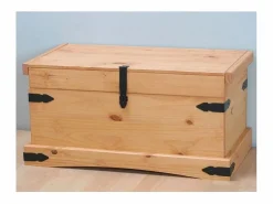 ebuy24 Nuevo México ancho de pecho 92 cm, alto 45 cm lejía/cera. Marru00f3n