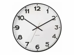 KARLSSON Nuevo reloj clásico redondo de metal de 40 cm Blanco Outlet