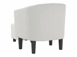 Garden Furniture Sillón Estilo Cabriolet|Nykøbing Mors Sillón con taburete cuero sintético