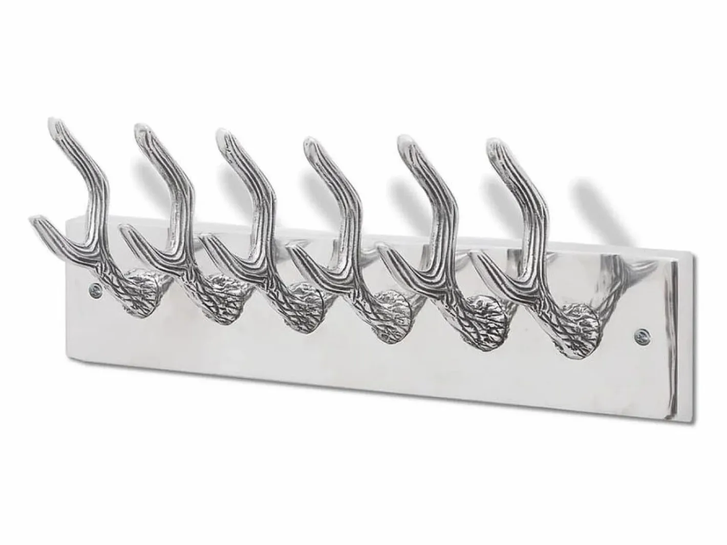 Garden Furniture Nylda Colgador de aluminio con ganchos para ropa, abrigos Plateado Clearance