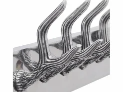 Garden Furniture Nylda Colgador de aluminio con ganchos para ropa, abrigos Plateado Clearance