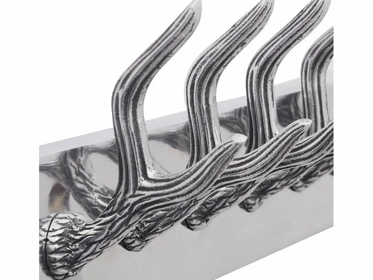Garden Furniture Nylda Colgador de aluminio con ganchos para ropa, abrigos Plateado Clearance