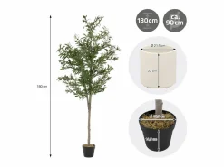 ML-DESIGN Olivo artificial Plantas artificiales Árbol artificial Planta artificial en mace Verde Sale