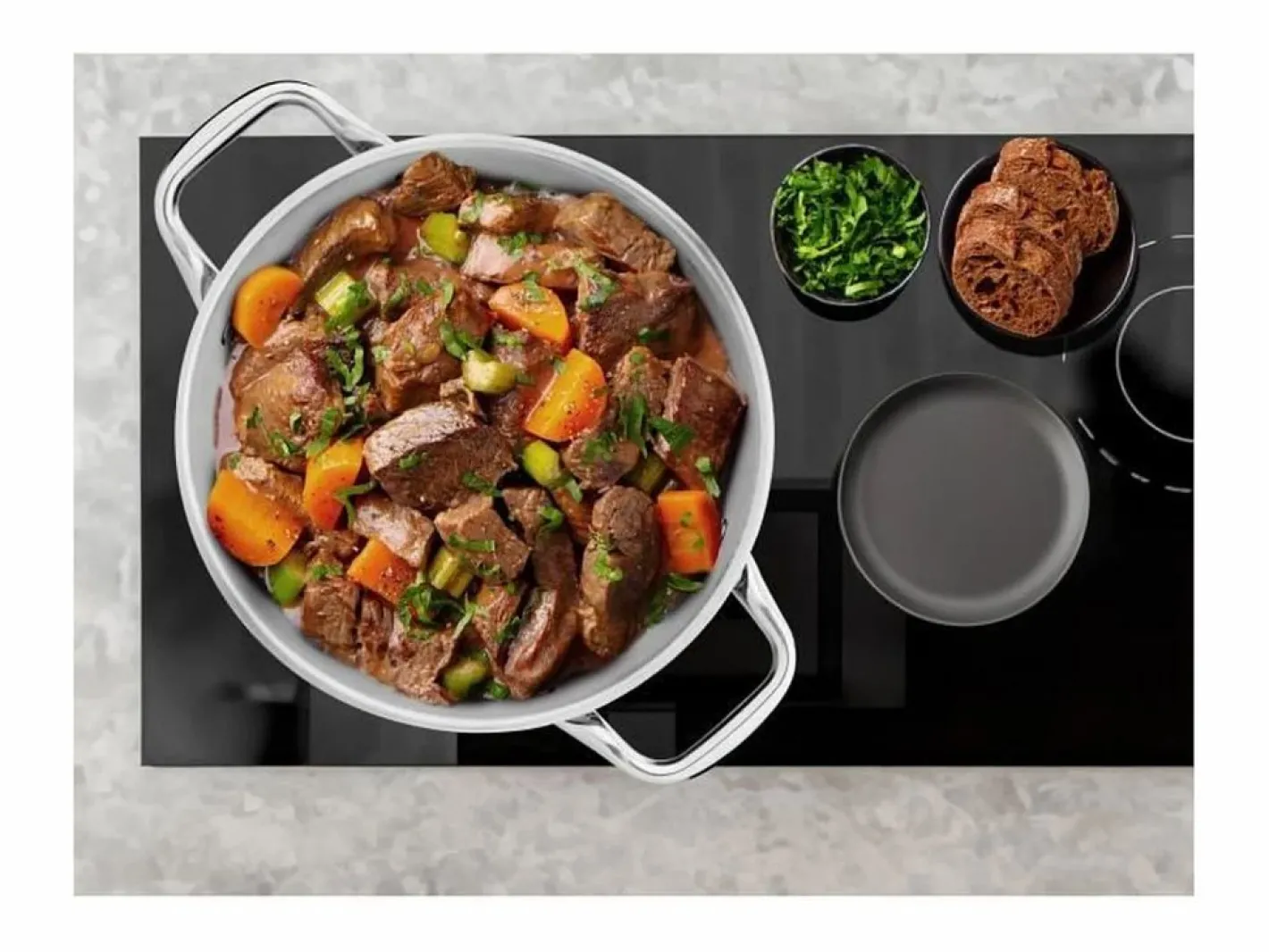 Arthur Martin Material Y Utensilios De Cocina|Olla de 32 cm con tapa – Acero inoxidable
