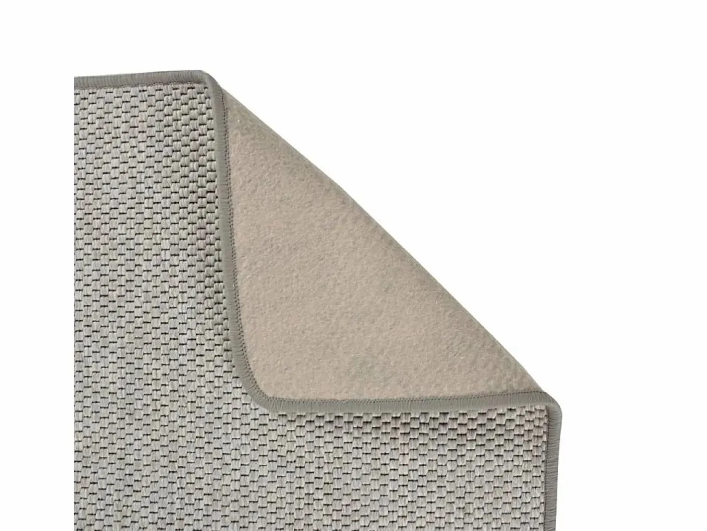Overijse Alfombra de pasillo con aspecto de sisal platina 50x250 cm^Garden Furniture Discount