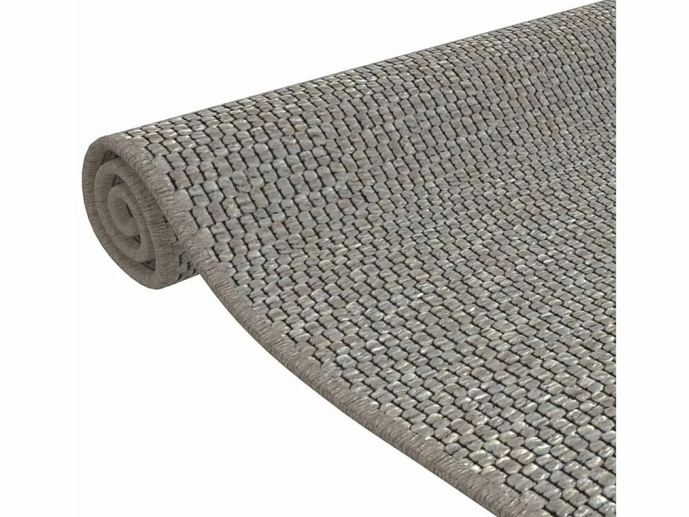 Garden Furniture Alfombra De Pasillo|Overijse Alfombra de pasillo con aspecto de sisal plateada 80x150 cm