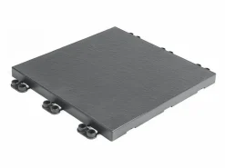 NORTENE Pack 9 baldosas clickfloor pizarra lop 30x30cm antracita 30 X 30CM Gris antracita