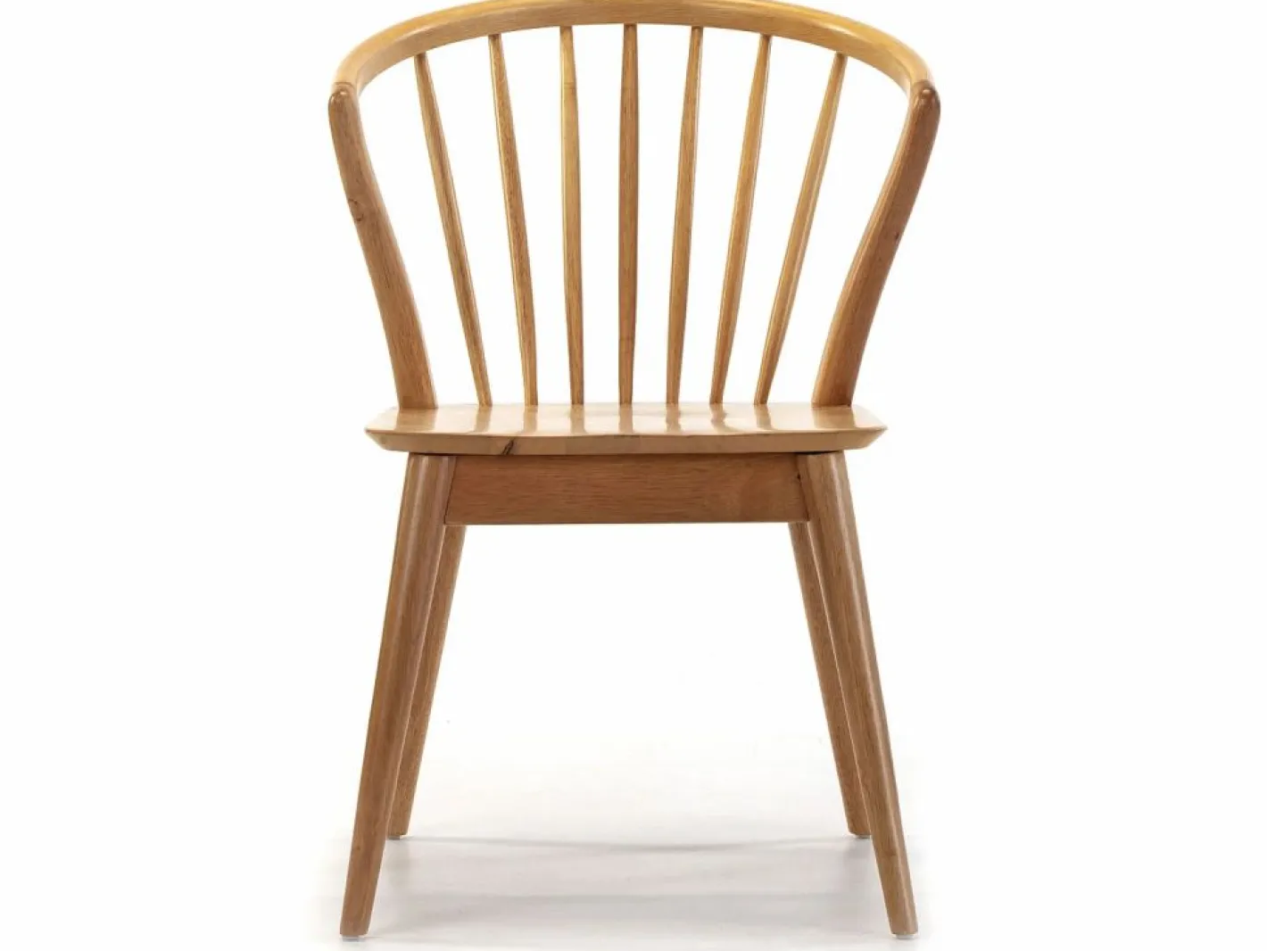 VS Venta-stock Sillas Y Lotes De Sillas|Pack 2 sillas Mura Color Roble, Madera Maciza, 55 x 58,5 x 84 cm