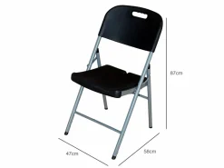 Pack 2 Sillas Plegables con Asa 47x58x87cm 7house^7H SEVEN HOUSE Online
