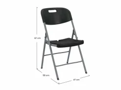 Pack 10 Sillas Plegables con Asa 47x58x87cm 7house^7H SEVEN HOUSE Discount