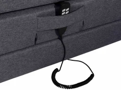 Palacio Cama Continental Boxspring|Cama Articulada|Pack boxspring CASTEL II de - Color Antracita