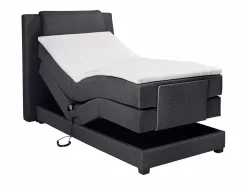 Palacio Pack boxspring relajación CASTEL de - Tela antracita Gris antracita New
